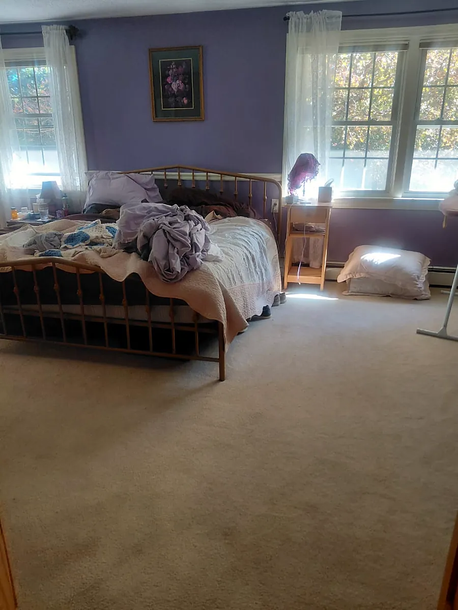 Bedroom refresh before cleaning in Worcester, MA