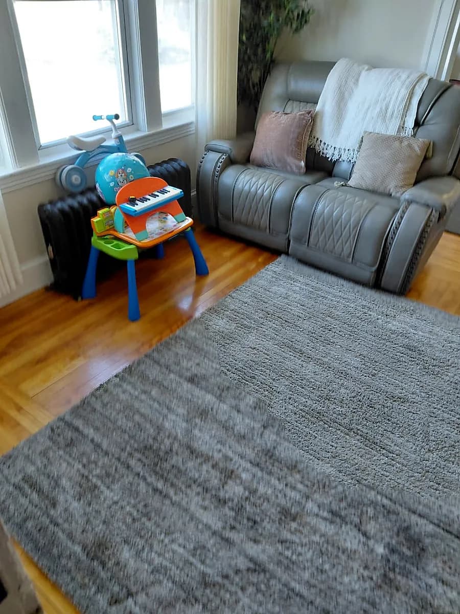 Living room after a Bella Shine house cleaning in Worcester, MA